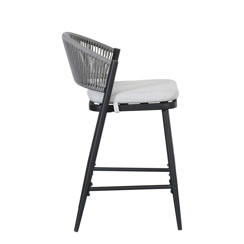 Outdoor 26" Counter Height Metal Frame Counter Stools