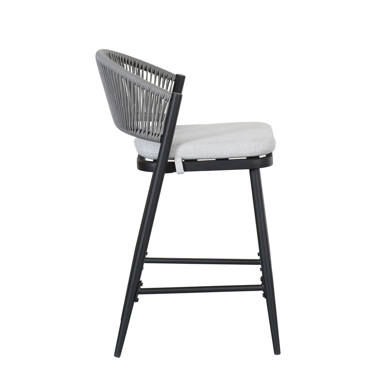 Outdoor 26" Counter Height Metal Frame Counter Stools