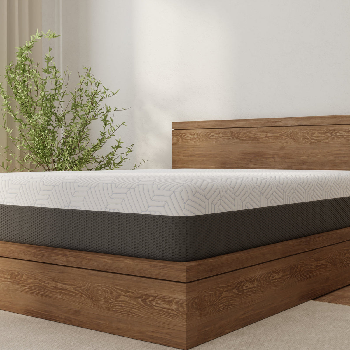 Queen Soft Mattress with Cooling Cover – 12 Inch Gel Memory Foam