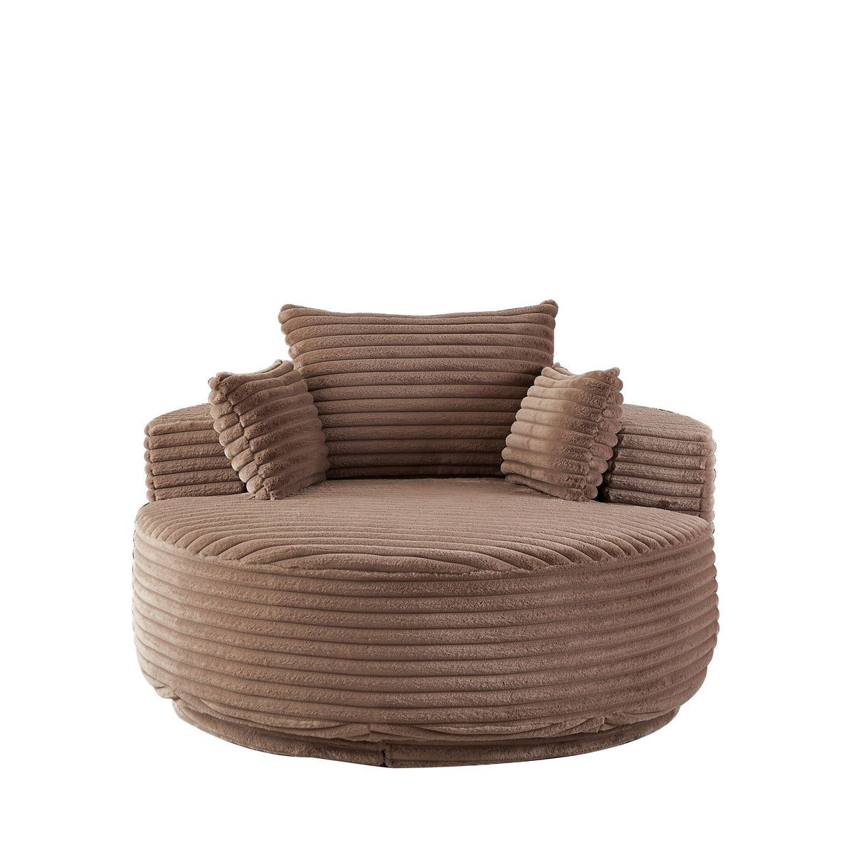 Swivel Sleeper Chair with Supportive Pillow and 360° Base - Multiple Colors