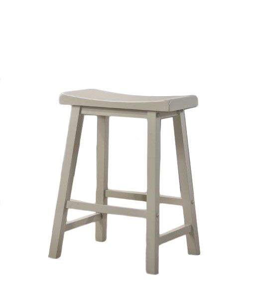 Small Space Counter Height Dining Table with Cabinet and 2 Stools - Gray or Light Brown