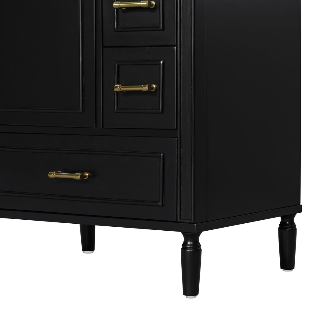 Traditional Bathroom Vanity Set with Soft Close Doors - Multiple Colors