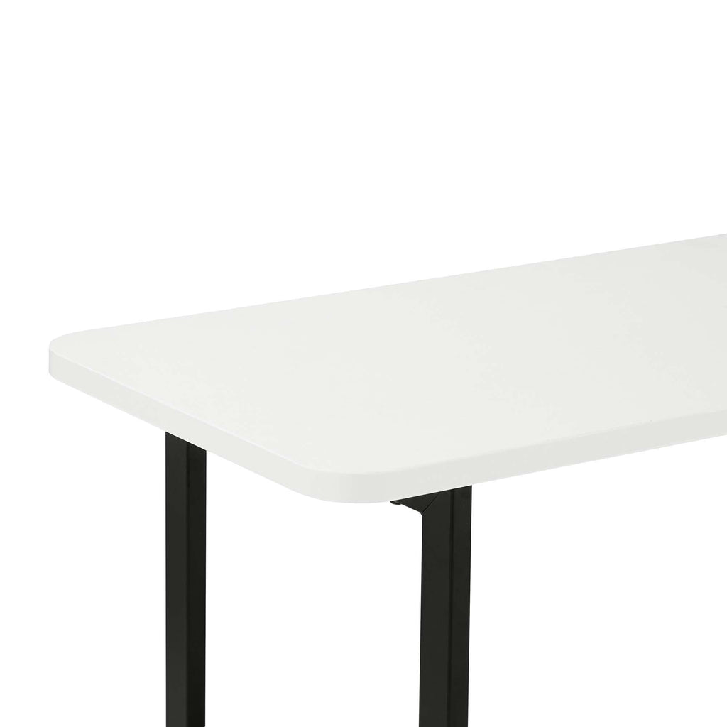 Celine 2 Shelf Console Table with Durable Construction - Gray, White, Black
