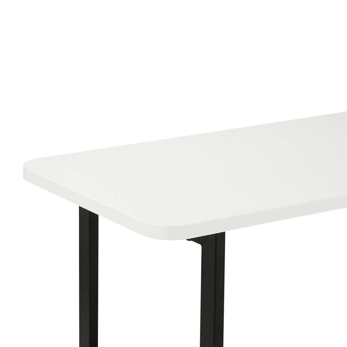 Celine 2 Shelf Console Table with Durable Construction - Gray, White, Black