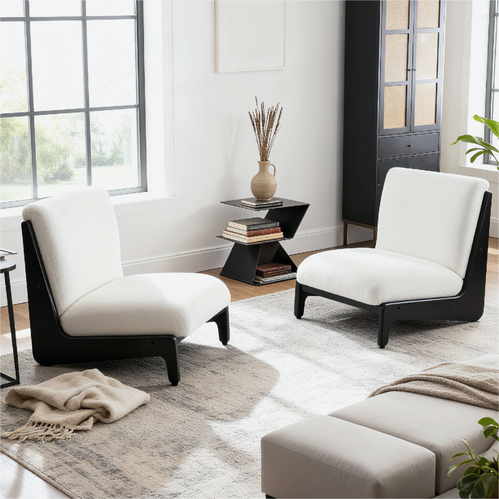 Scott Living Moda Accent Chair with Solid Wood Frame - 28" Wide