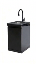 Double Door Sink Cabinet with Soft-Closing Doors - Stainless Steel