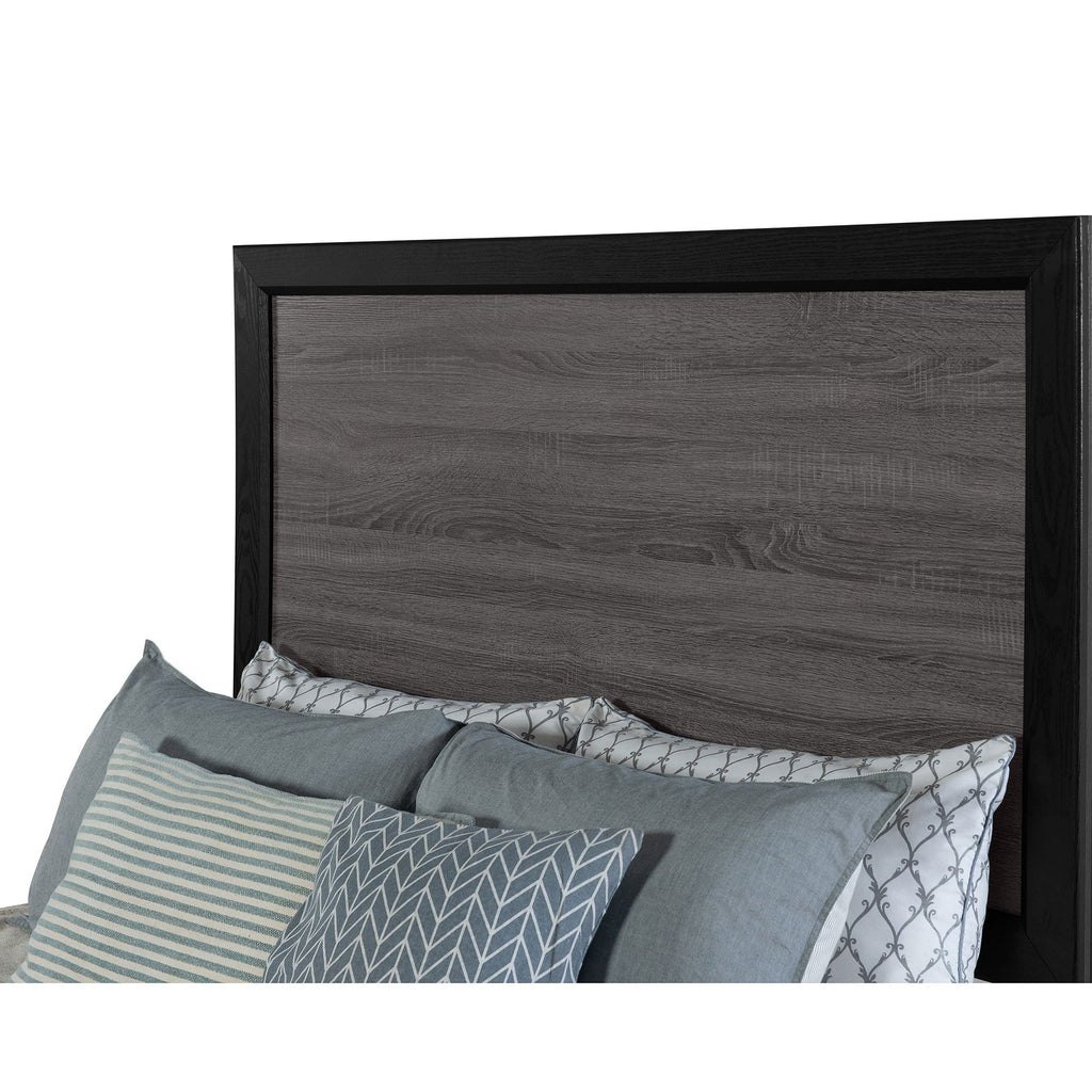 Soluto Platform Bed with Solid Wood and LVL Frame - Black or Dark Gray