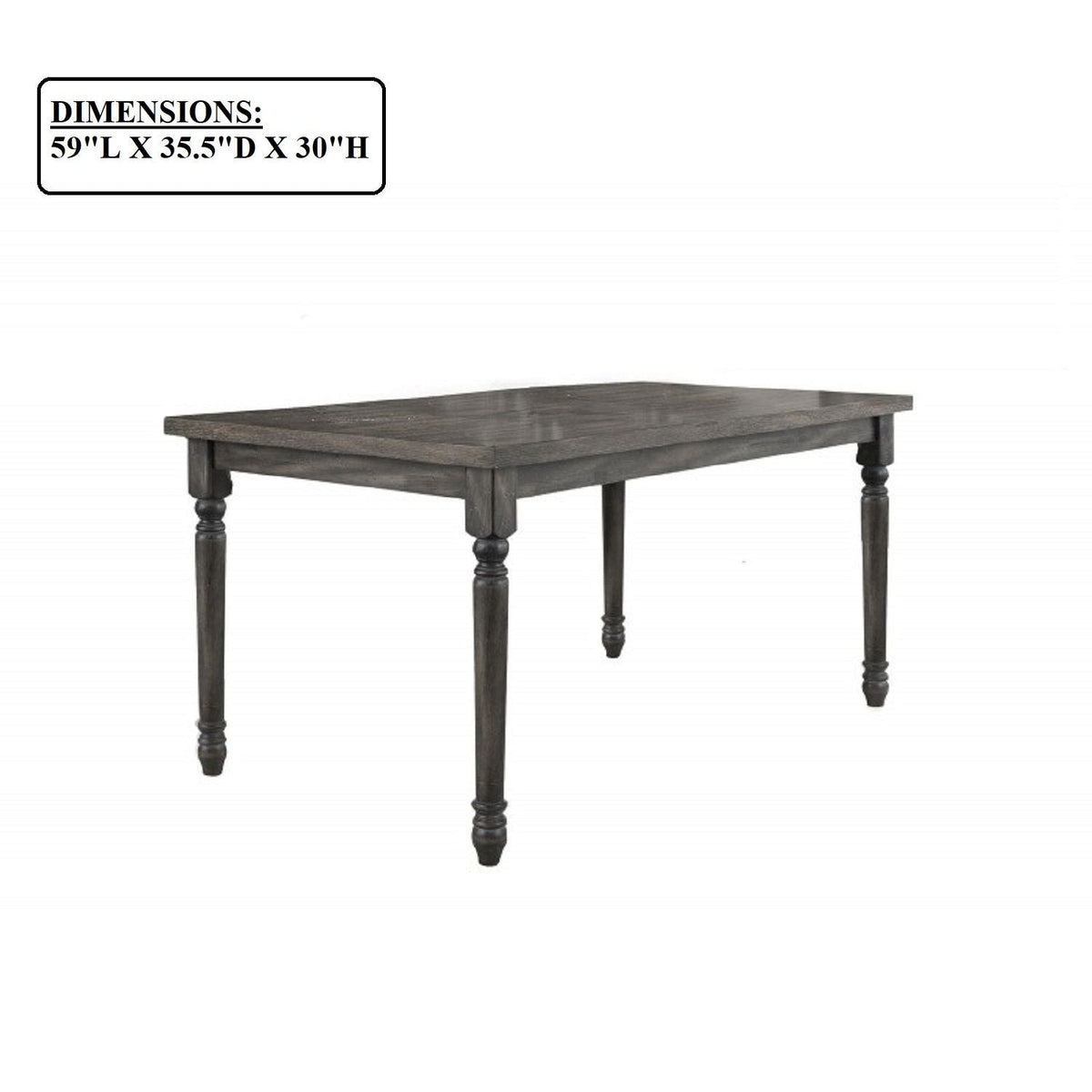 Rectangular Dining Table - Gray