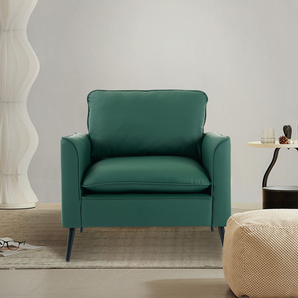 Nordic Retro Light Luxury Upholstered Sofa Chair Set of 2 with Cushions - Multiple Colors