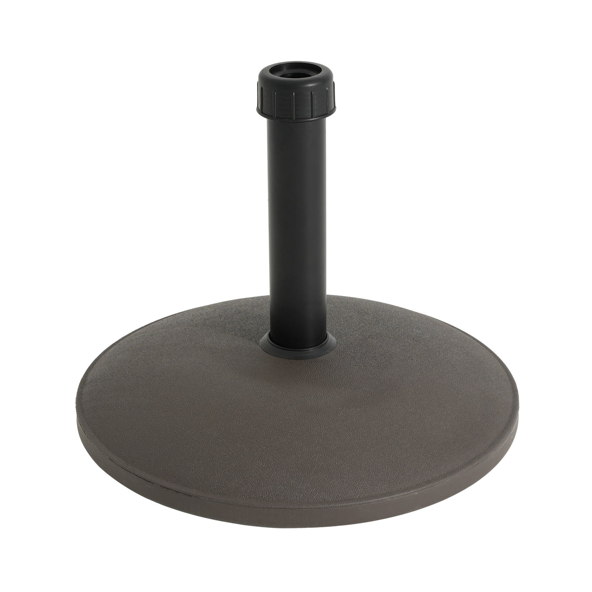Brown Outdoor Umbrella Base with 35 lb Concrete Core – Stable & Weather Resistant