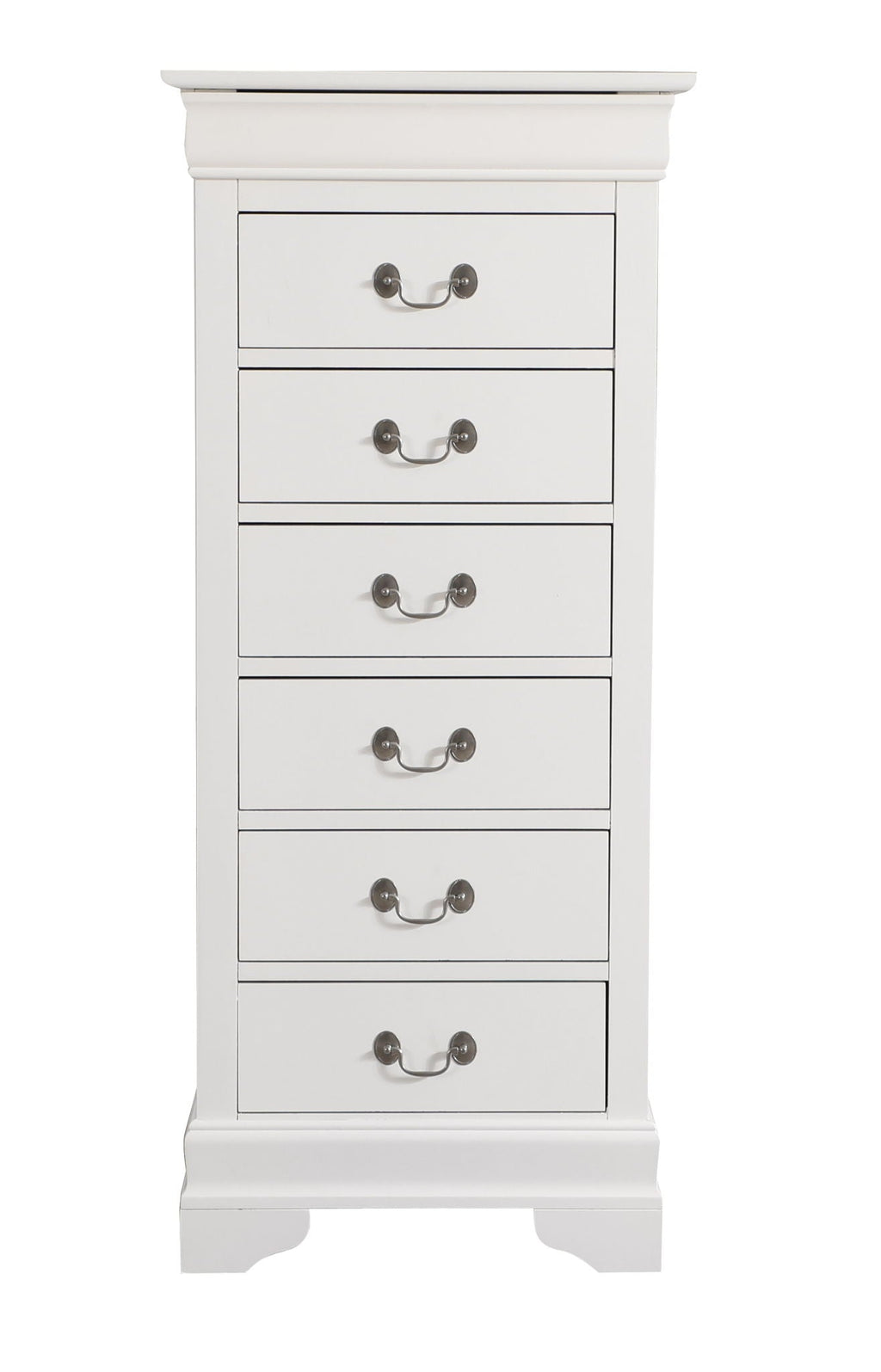 Traditional Style Lingerie Chest with Carved Base - Multiple Colors