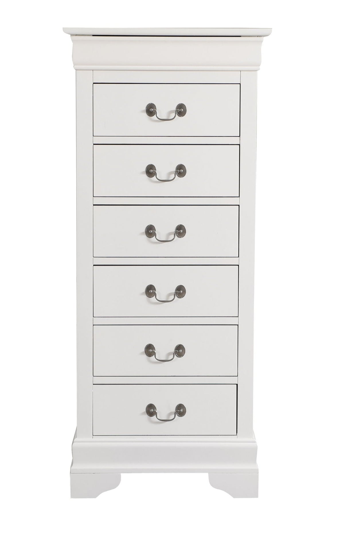 Traditional Style Lingerie Chest with Carved Base - Multiple Colors