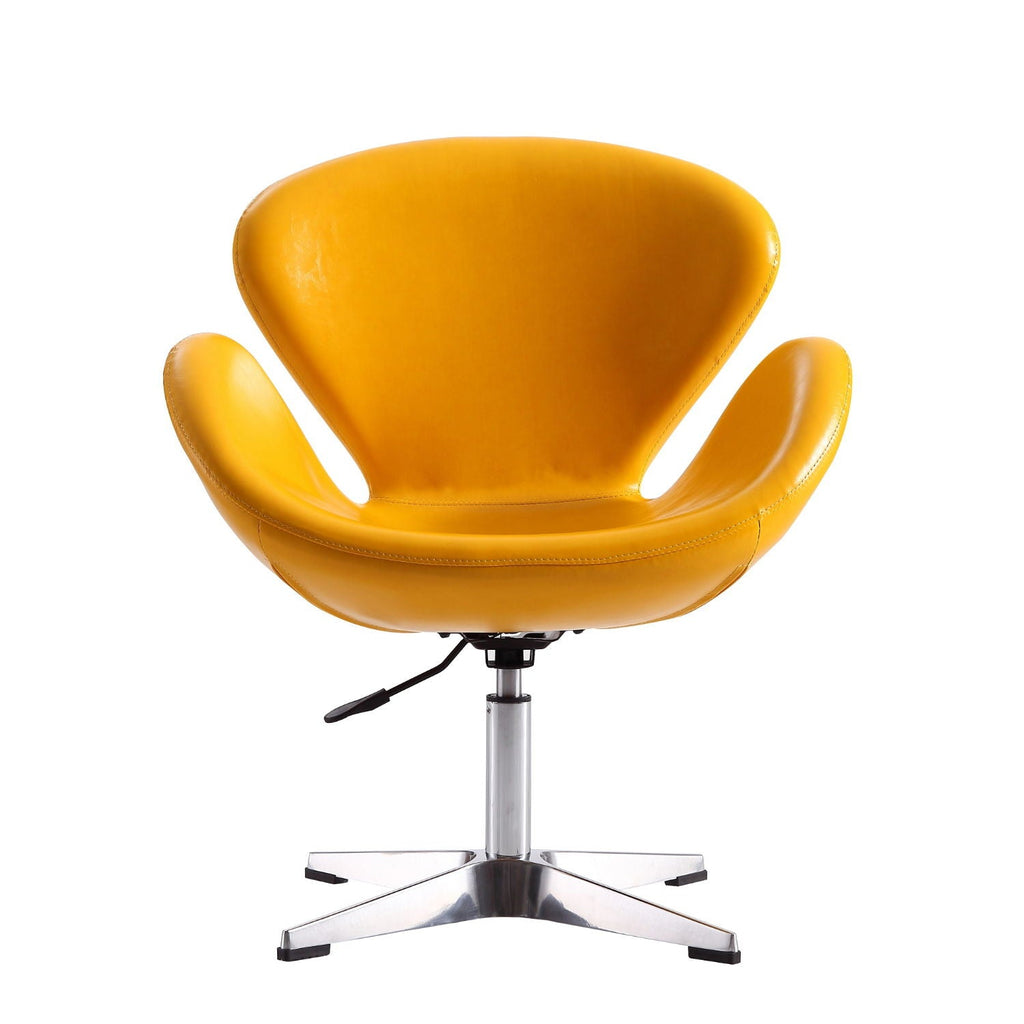 Raspberry Swivel Lounge Chair with 360-Degree Rotation - Multiple Colors