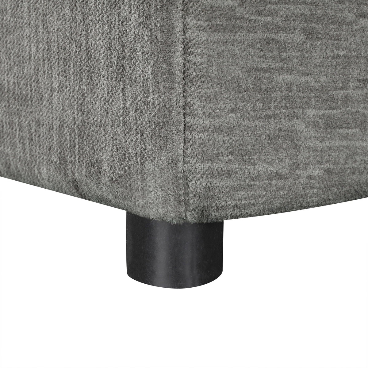 Twin Size Folding Ottoman Sleeper Bed with Mattress - Light Brown, Black, Dark Gray, White