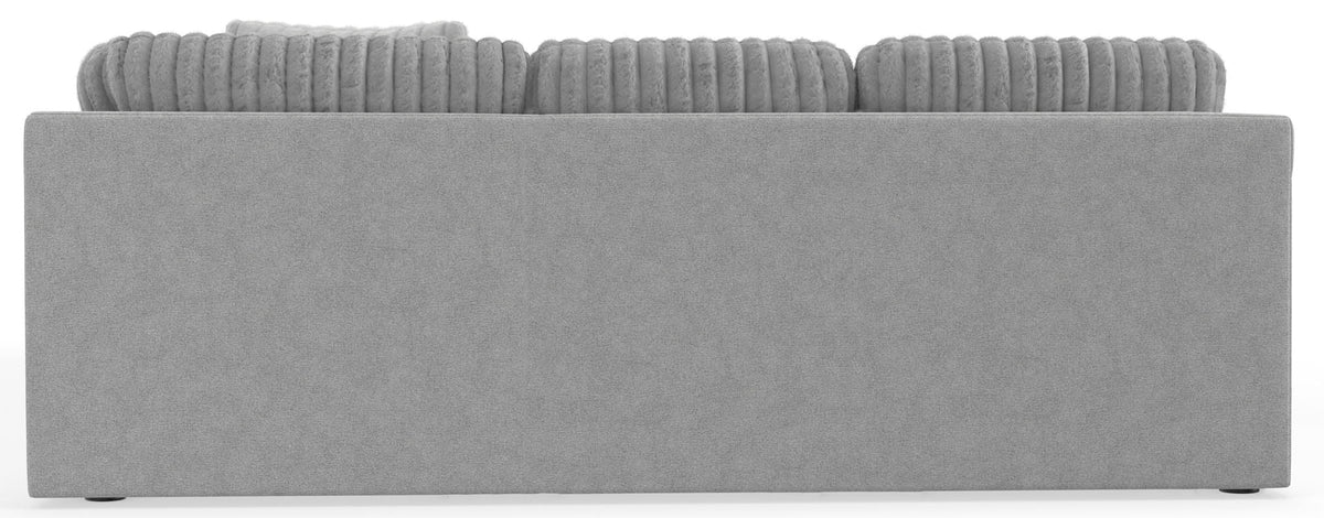 Logan - Upholstered Sectional With Comfort Coil Seating - 46" Cocktail Ottoman And Accent Pillows Included