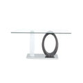Royce Dining Table with Durable Metal Base - White