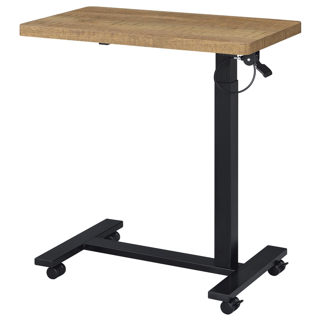 Westpark Pneumatic Adjustable C-Shape Side Table with Casters Mango