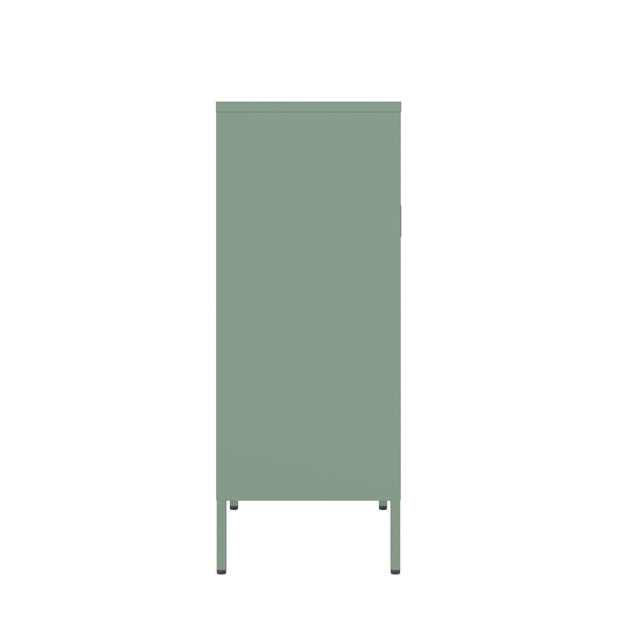 Metal Accent Cabinet with Adjustable Shelves - Black, Green, or White