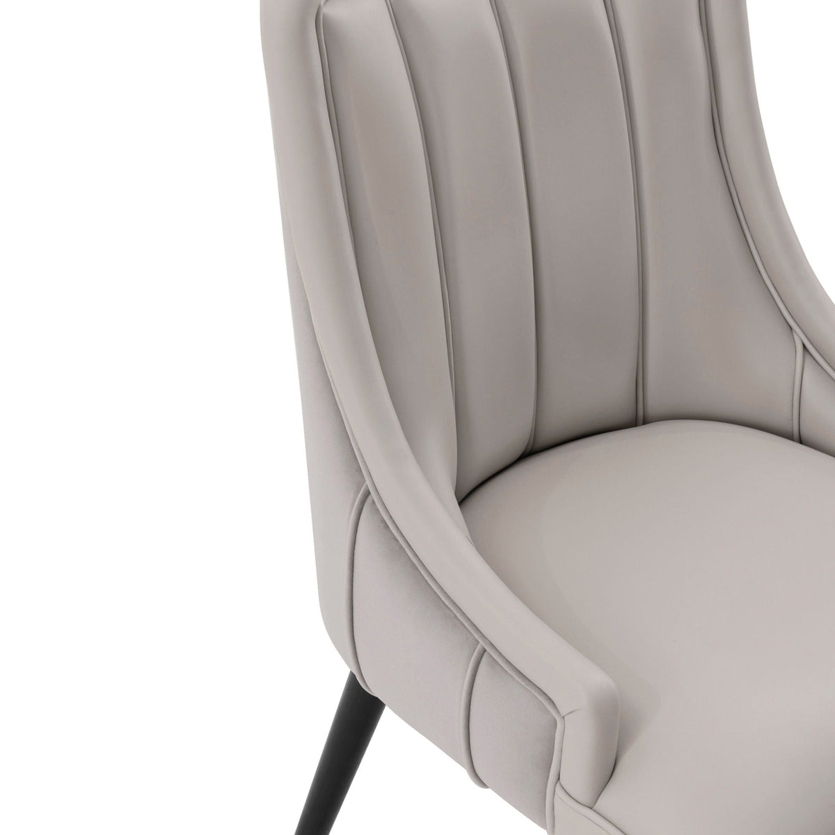 Eda Dining Chair with Stitched Upholstery - Multiple Colors