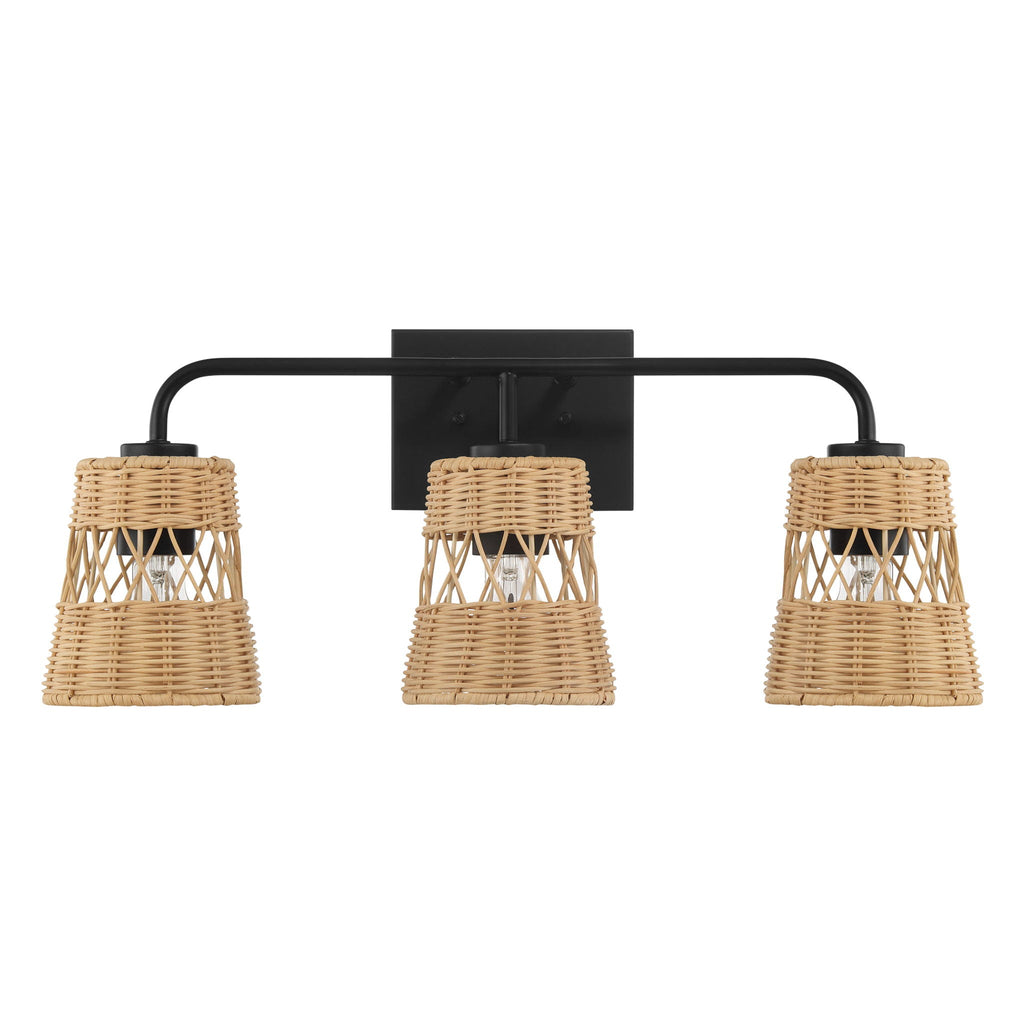 Moonlit 3 Lights Wall Sconce with Shade