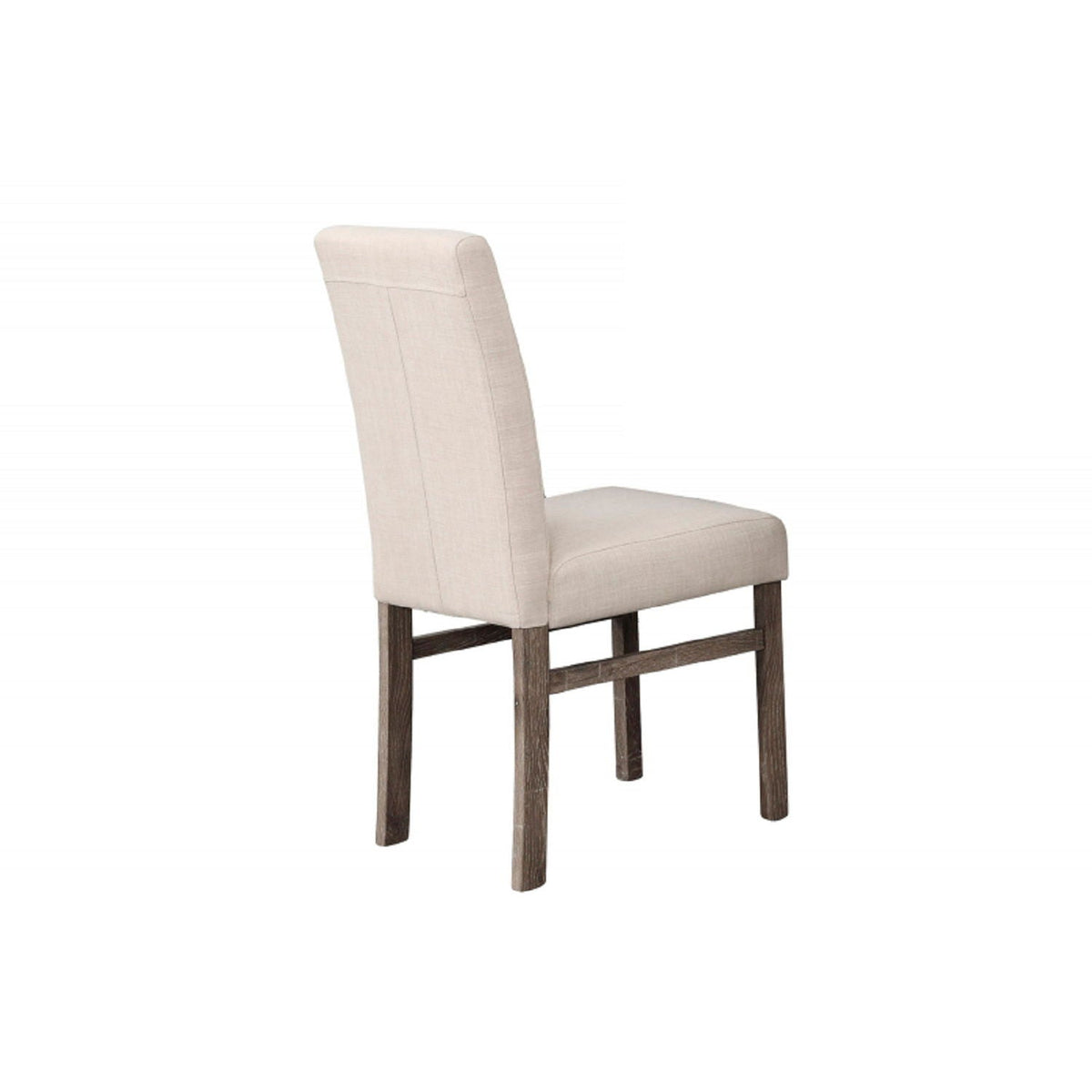 Transitional Upholstered Dining Chair Set with Engineered Wood Frame - Dark Gray or Beige