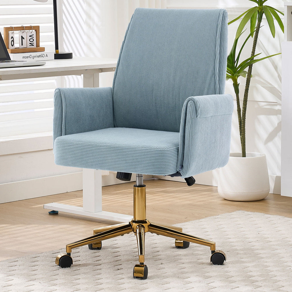 Ergonomic Mid Back Office Chair with Memory Foam Cushion - Multiple Colors