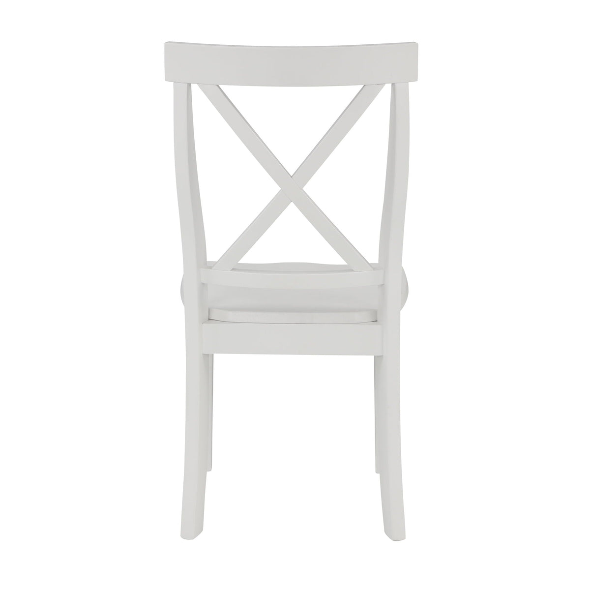Solid Wood 5 Piece Dining Room Set with Table and 4 Chairs - White or Dark Gray