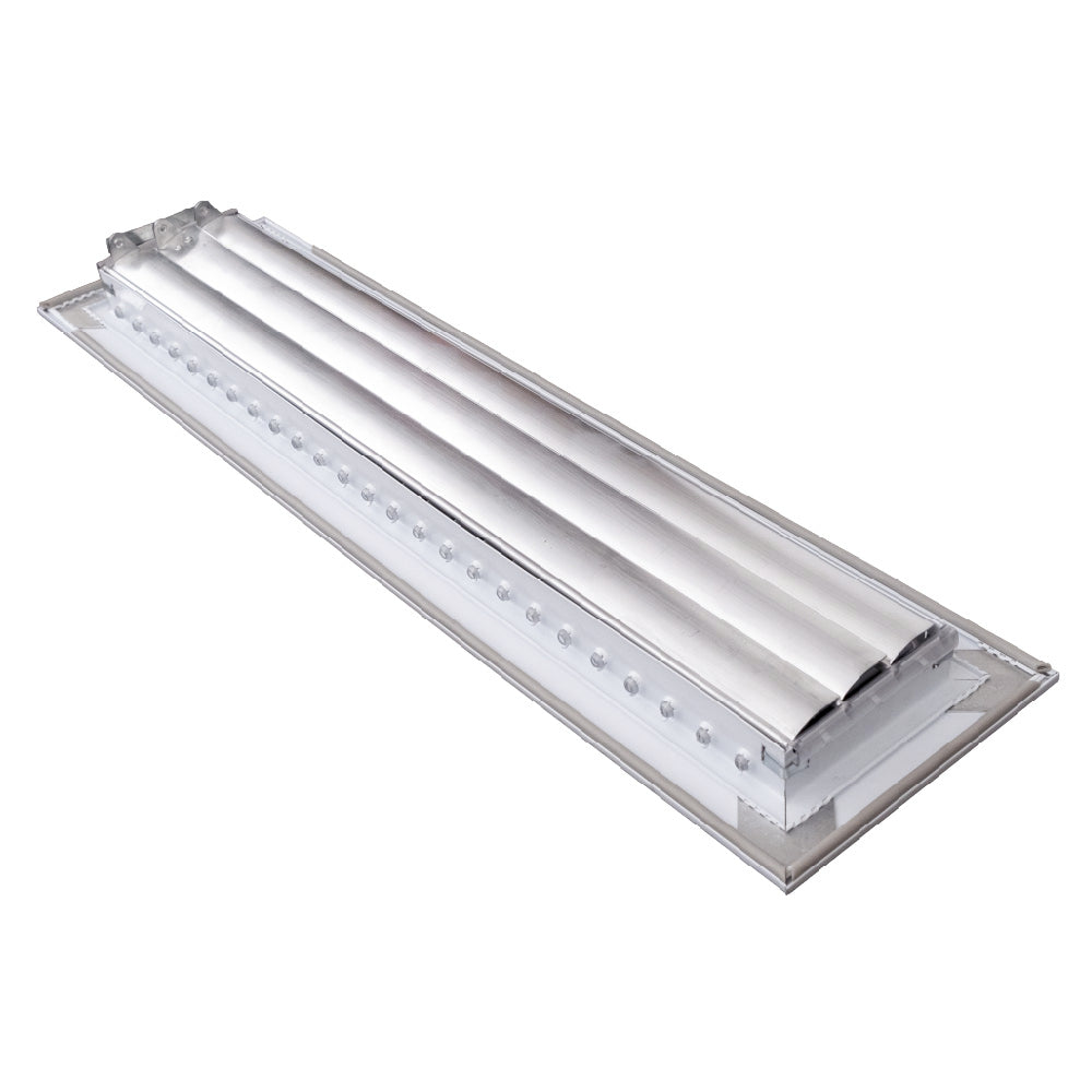 Adjustable Aluminum HVAC Vent Cover with Efficient Airflow Control - Silver