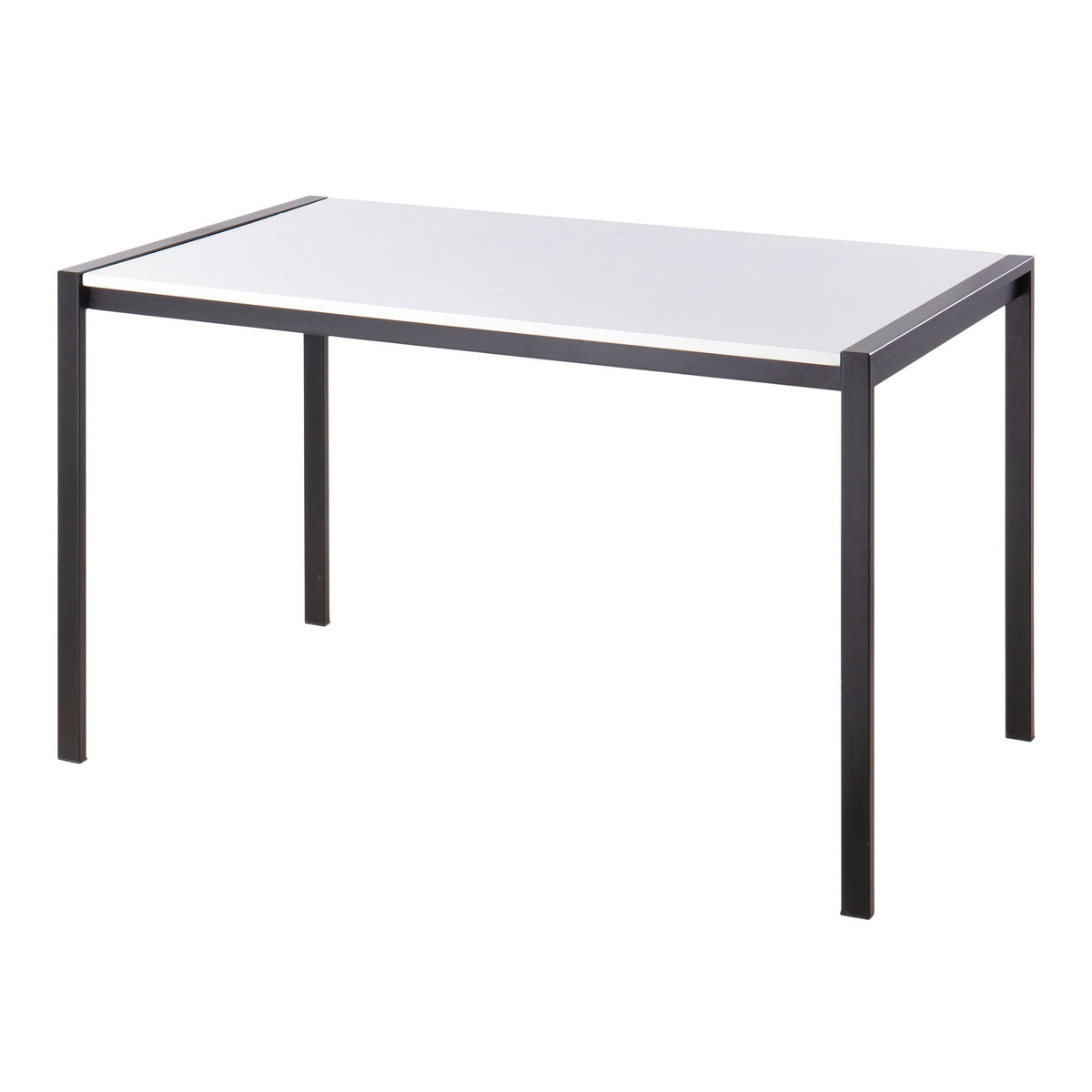 Fuji Modern Dining Table with Glass or Wood Top - Multiple Colors
