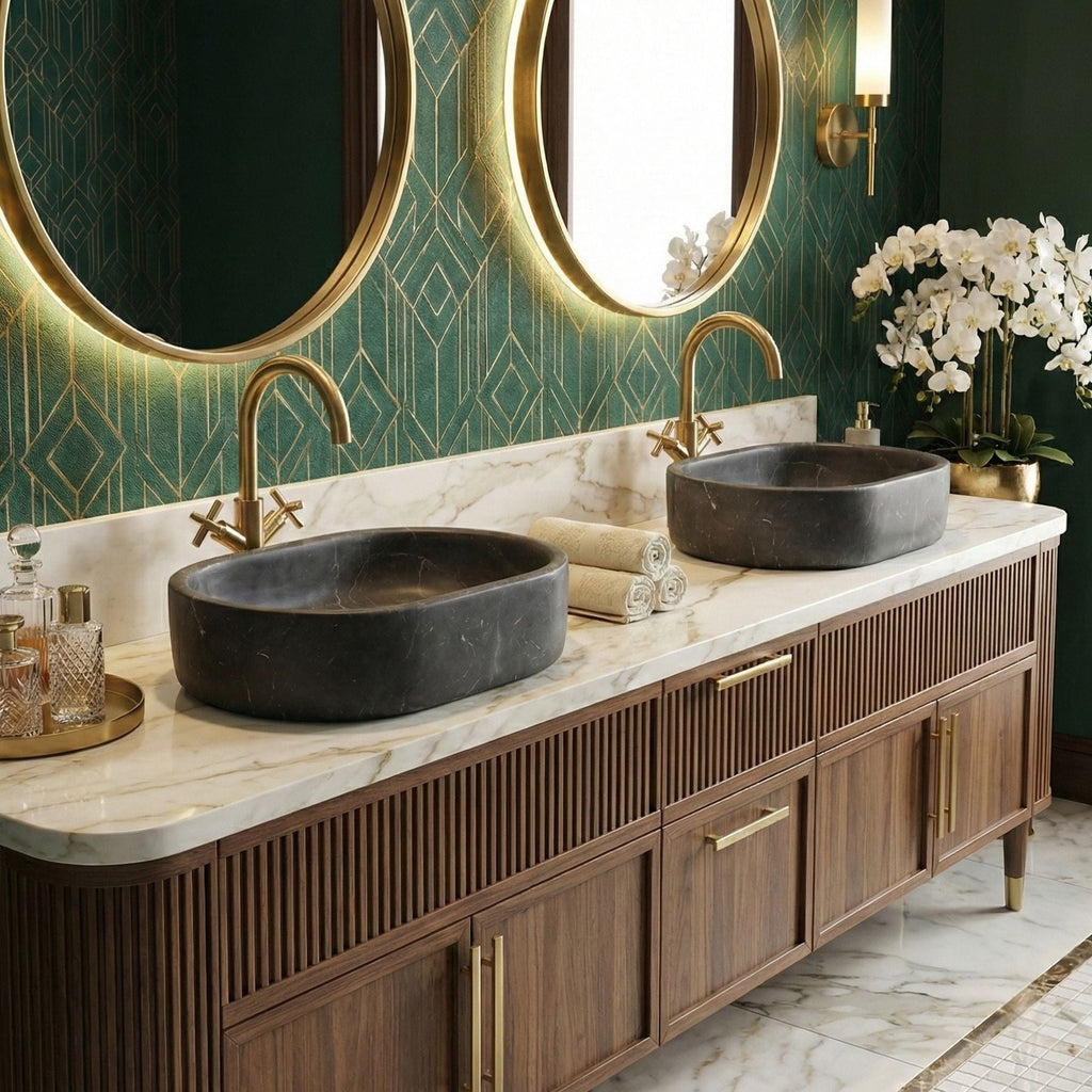 Semi Polished Bathroom Vessel Sink