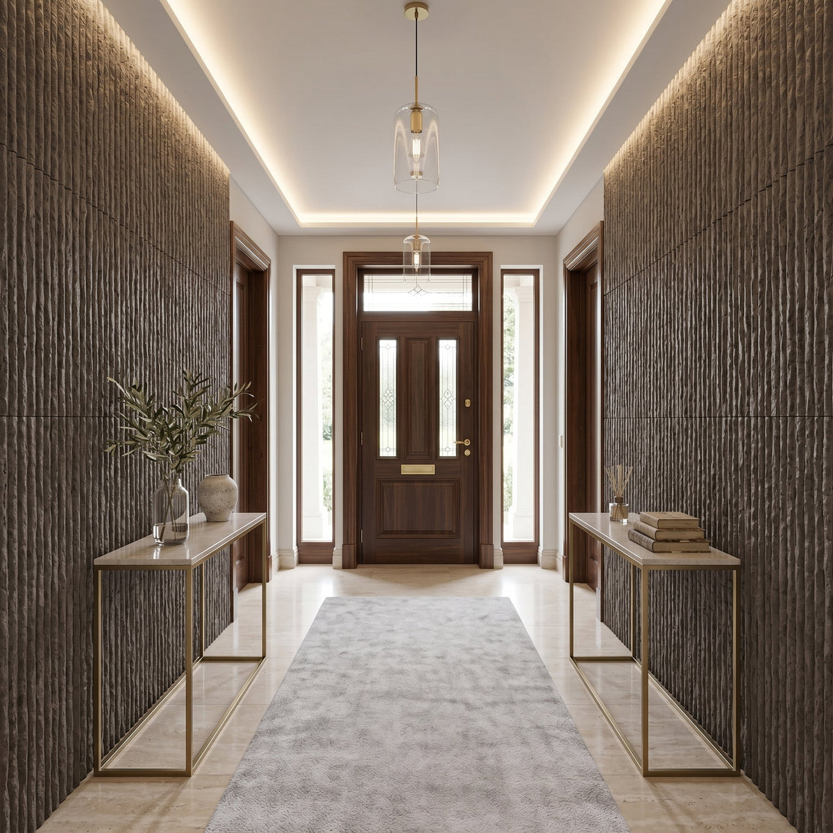 3D Faux Stone Wall Panels with Lightweight PU Construction - Black