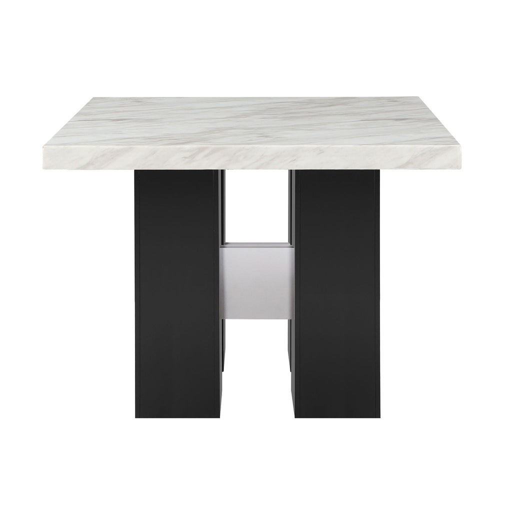 Mikha Bar Table with Extra Thick Top - Black, White, or Light Brown