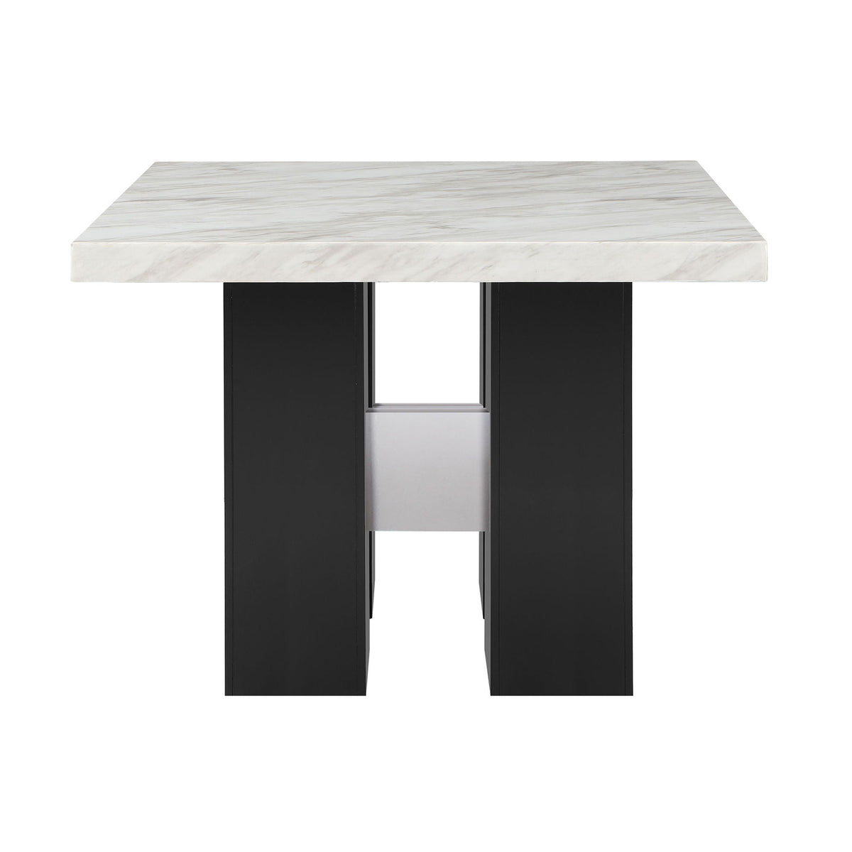 Mikha Bar Table with Extra Thick Top - Black, White, or Light Brown