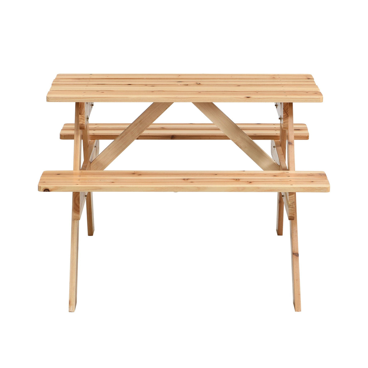 Solid Wood Children's Dining Table and Chairs Set with Multi-Functional Use - Blue or Light Brown
