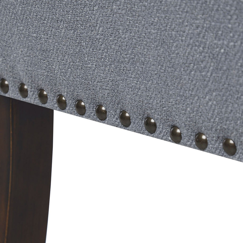 Elegant Design Upholstered Bench with Solid Wood Frame - Gray, Beige or Dark Gray