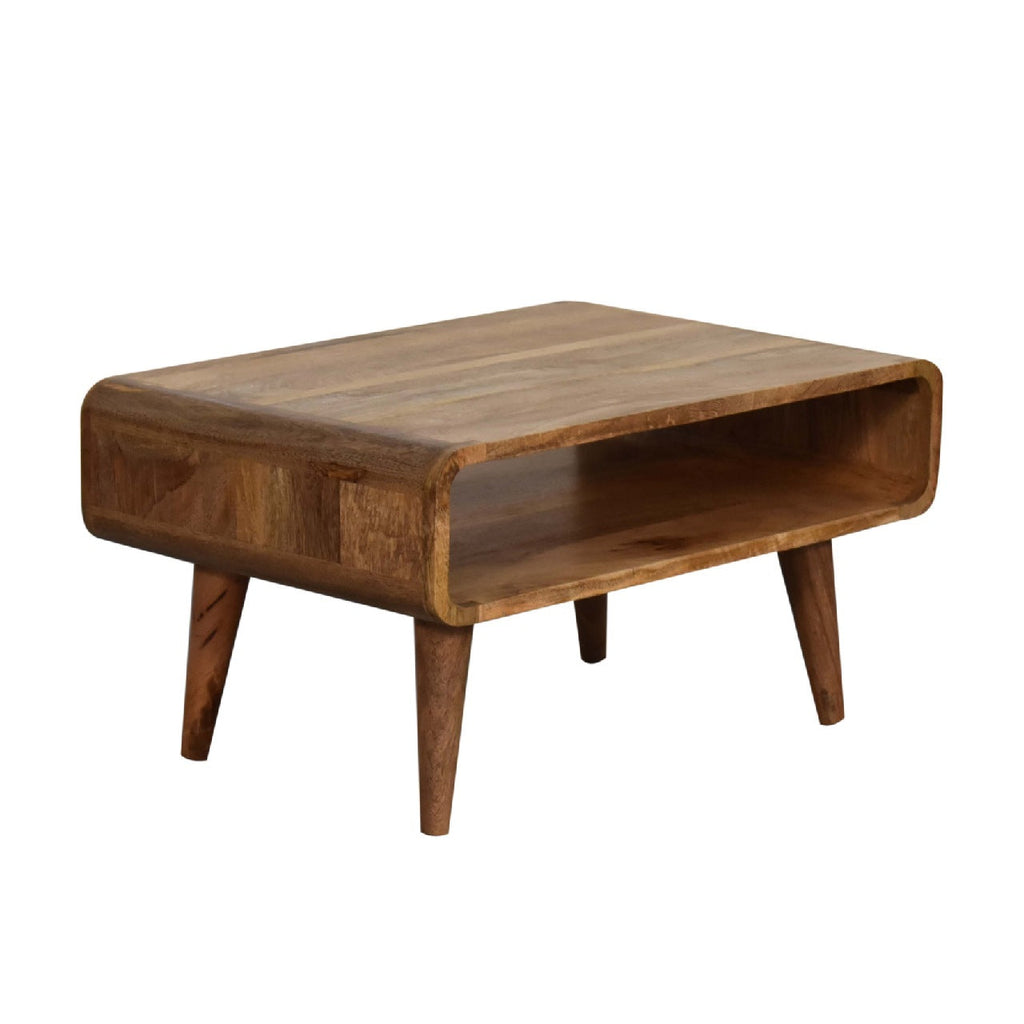 Solid Wood Media Unit with Open Slot - Oak-ish