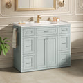 48" Mint Green Bathroom Vanity with Ceramic Sink - Mint Green