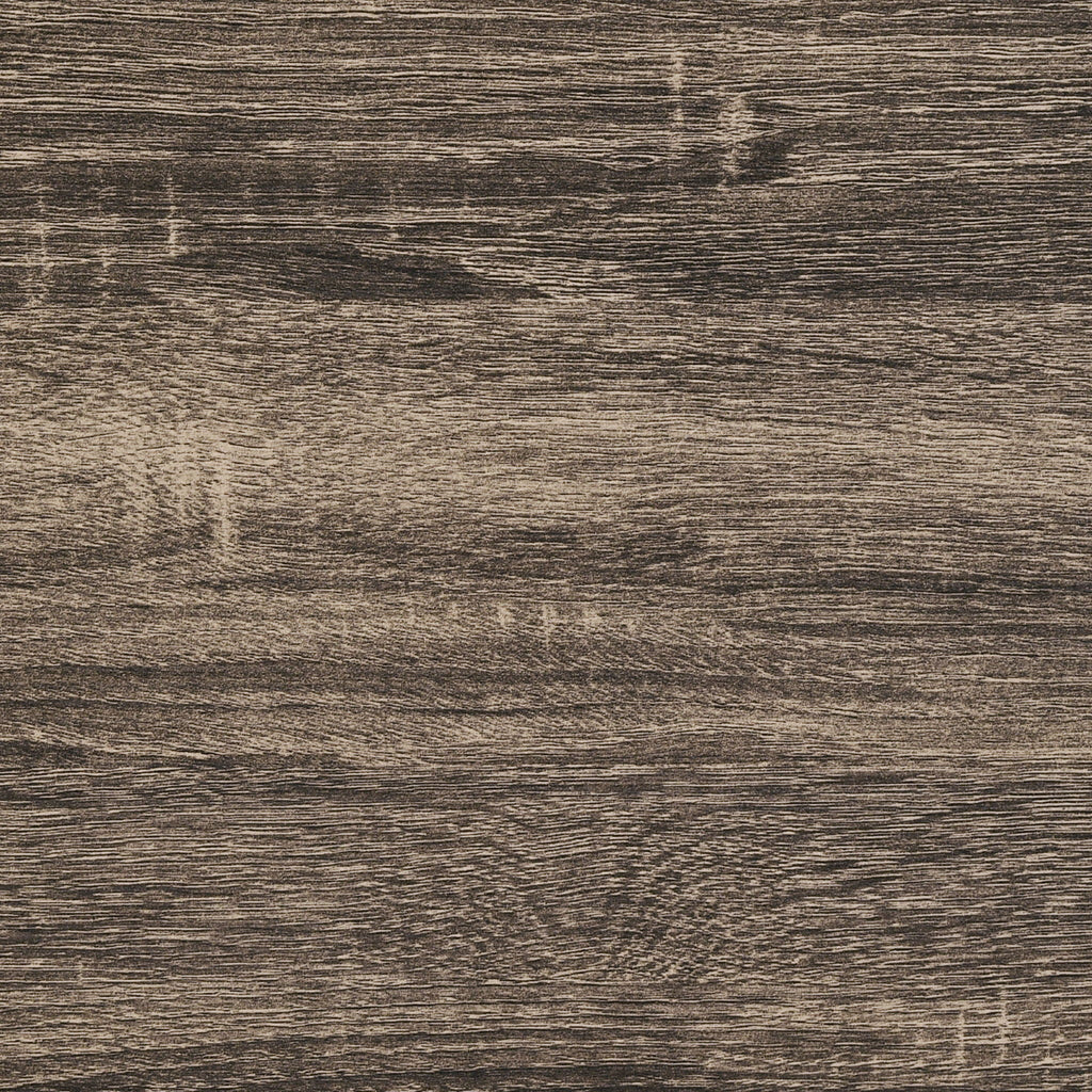 Oatfield Panel Bed with Slatted Design - Dark Brown