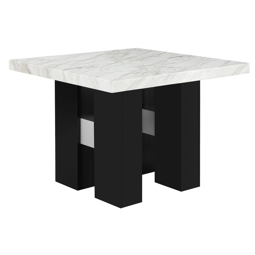 Mikha Bar Table with Extra Thick Top - Black, White, or Light Brown