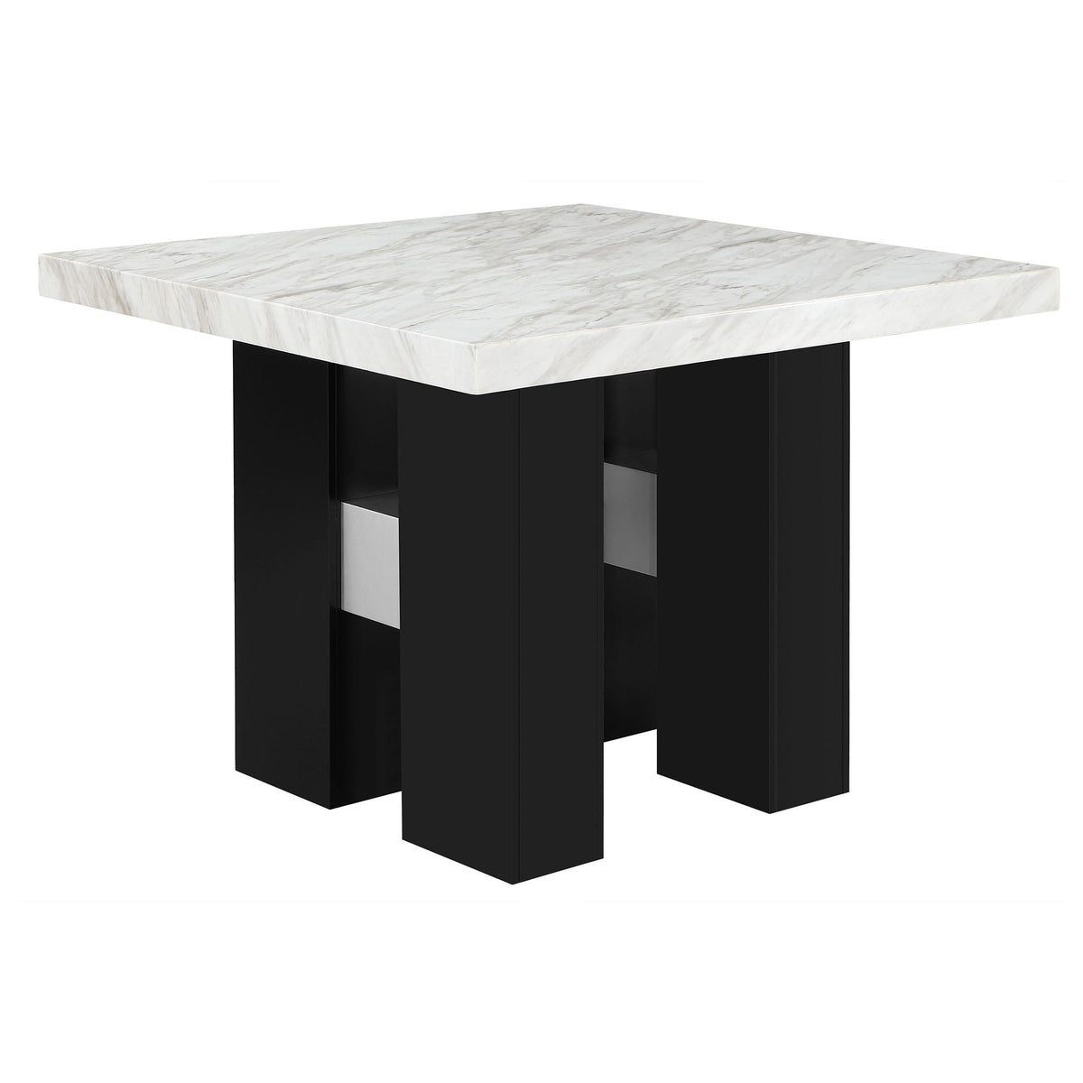 Mikha Bar Table with Extra Thick Top - Black, White, or Light Brown
