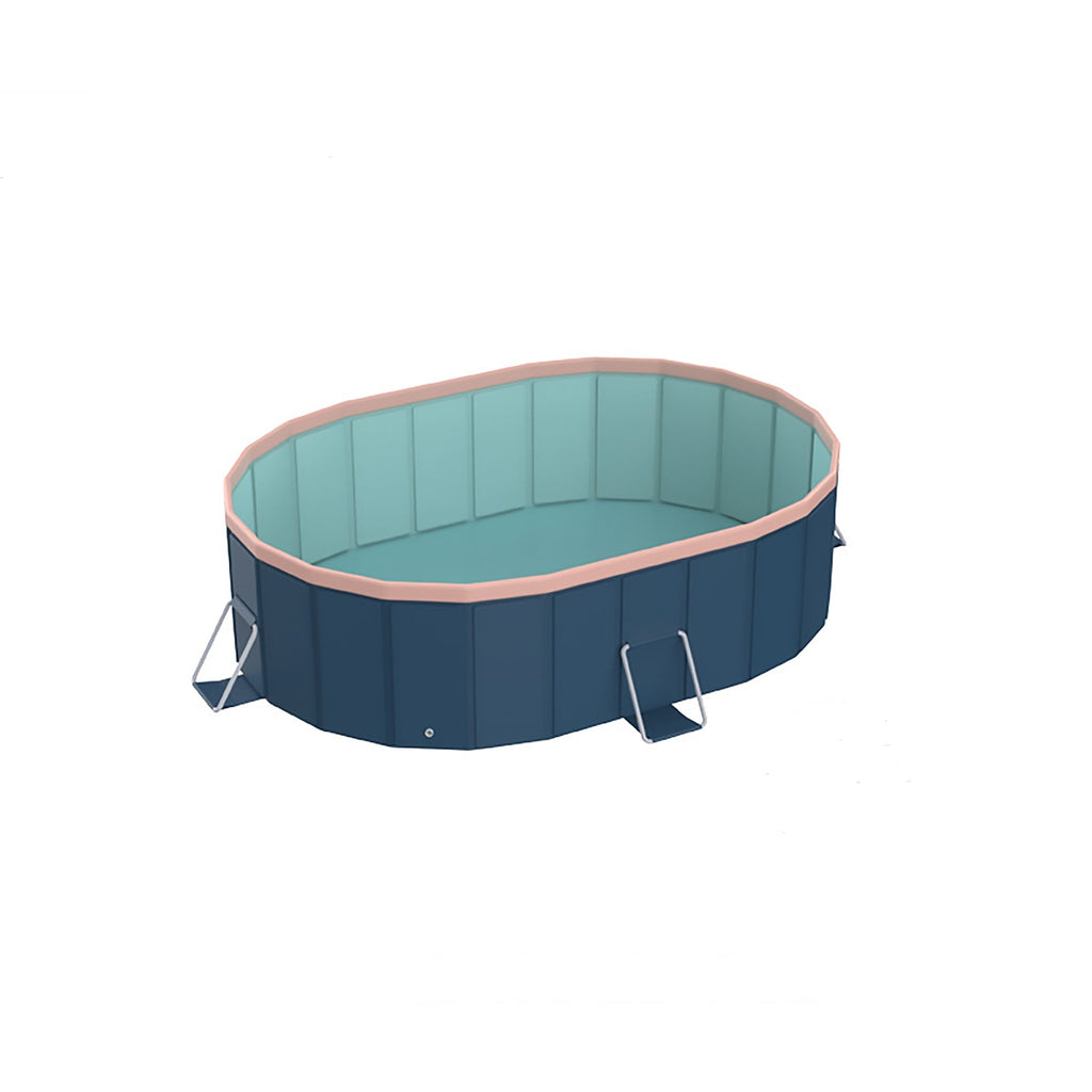 3.0m PVC Folding Pool with Durable Construction - Blue or Blue-Gray