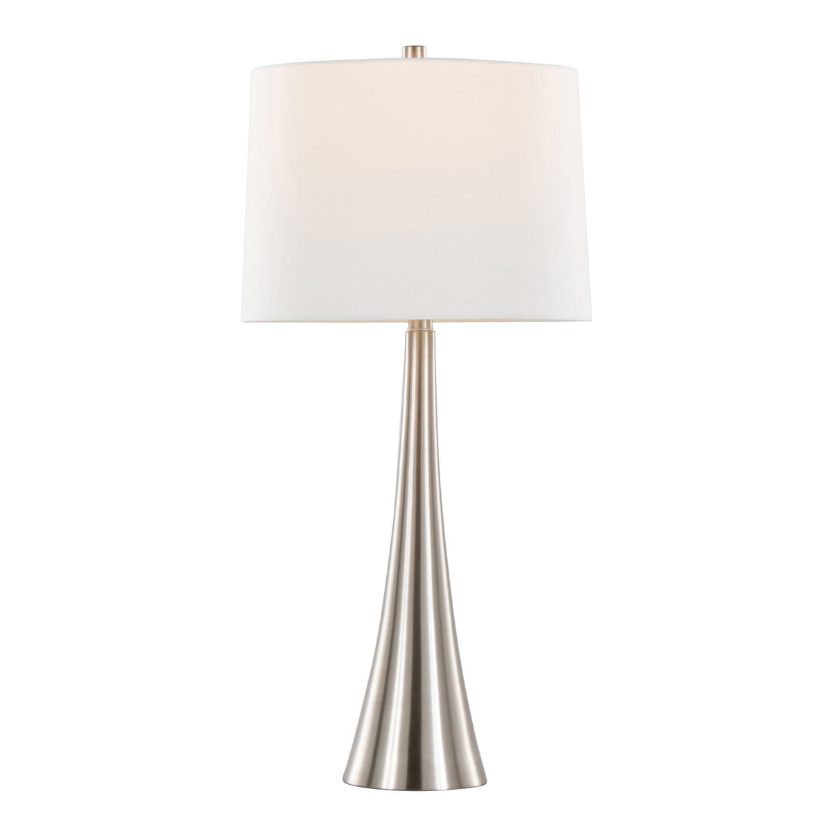 Contemporary Table Lamp Set with 3-Way Switch - Pearl Silver or Bronze