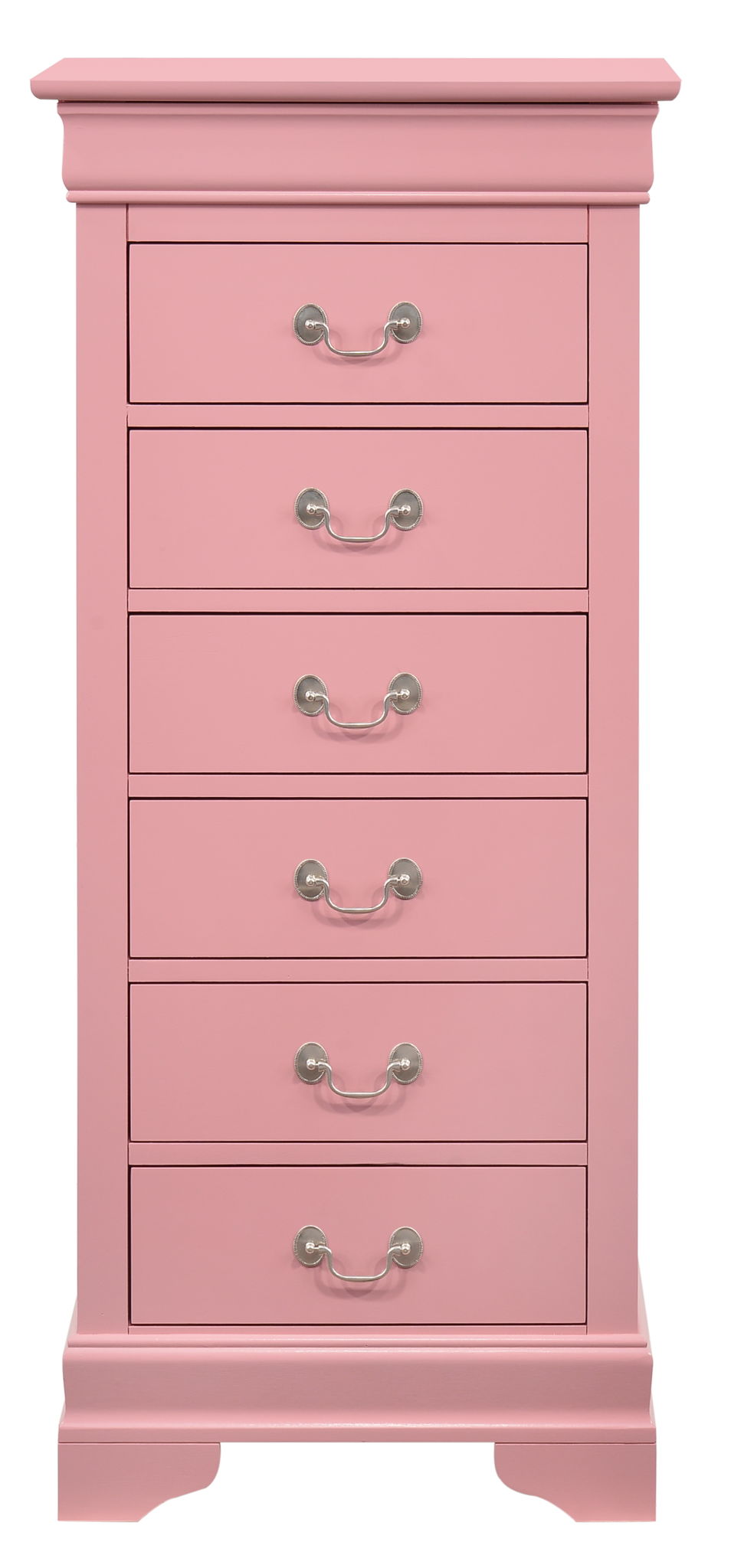 Traditional Style Lingerie Chest with Carved Base - Multiple Colors
