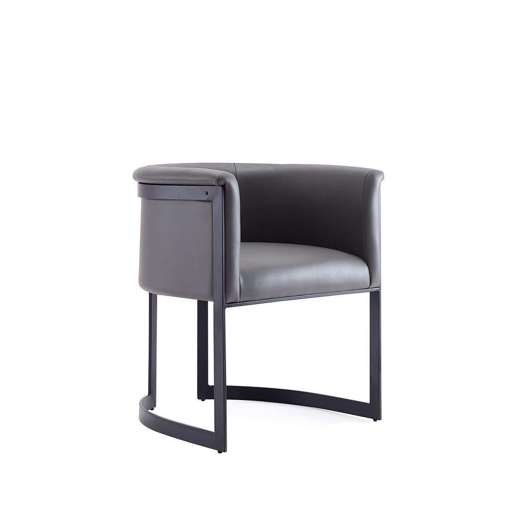 Corso Dining Chair with Modern Metal Frame - Available in Beige, Light Brown, Dark Gray