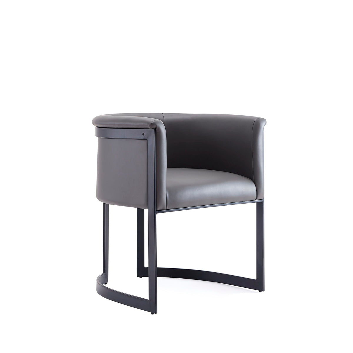 Corso Dining Chair with Modern Metal Frame - Available in Beige, Light Brown, Dark Gray