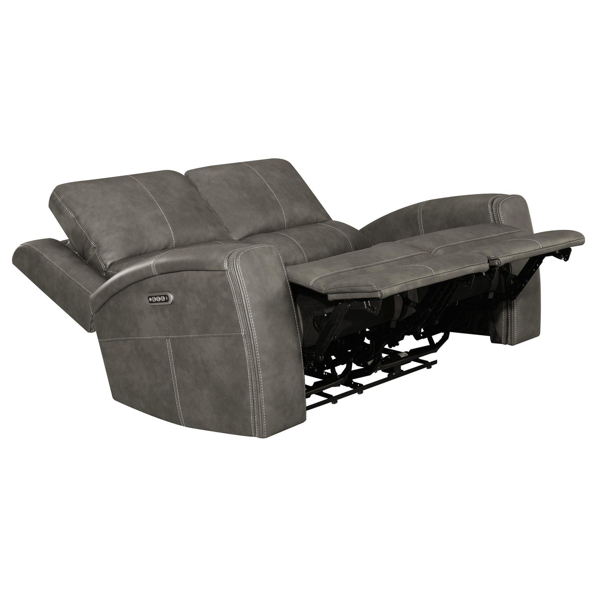 Brickston 2-piece Triple Power Reclining Sofa Set Charcoal
