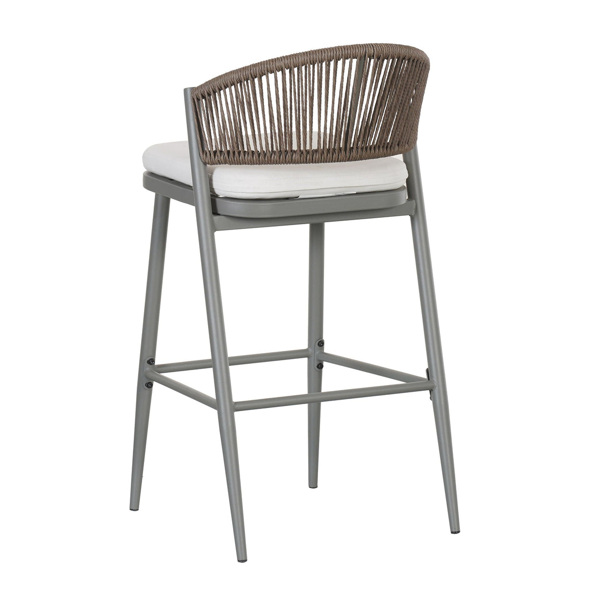 Outdoor Bar Height Metal Frame Counter Stools