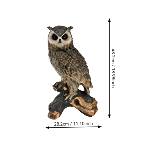 Realistic Wildlife Garden Statues | Hand-Painted Weatherproof Resin Outdoor Sculptures — 6 Designs