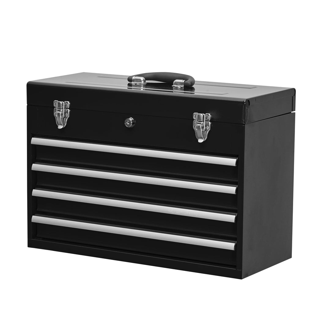 Metal Tool Box with 4 Drawers - Carbon Steel