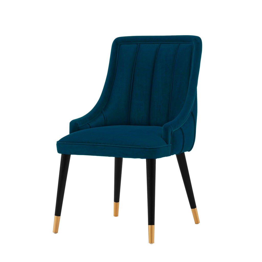 Eda Dining Chair with Stitched Upholstery - Multiple Colors